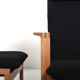 Børge Mogensen Sled Chairs BM-2254 and Stool 1960s