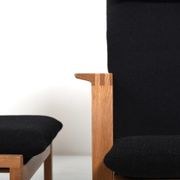 Børge Mogensen Sled Chairs BM-2254 and Stool 1960s