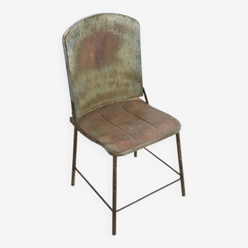 Industrial metal chair