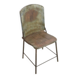 Industrial metal chair