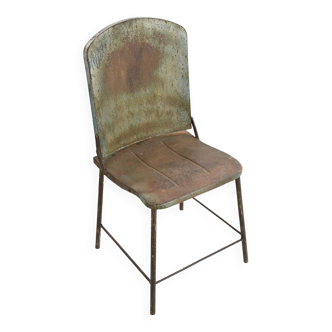 Industrial metal chair