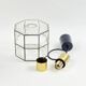 Mid Century Glass & Brass Ceiling Light From Limburg, Germany, 1960s