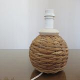 70s rope and ceramic lamp