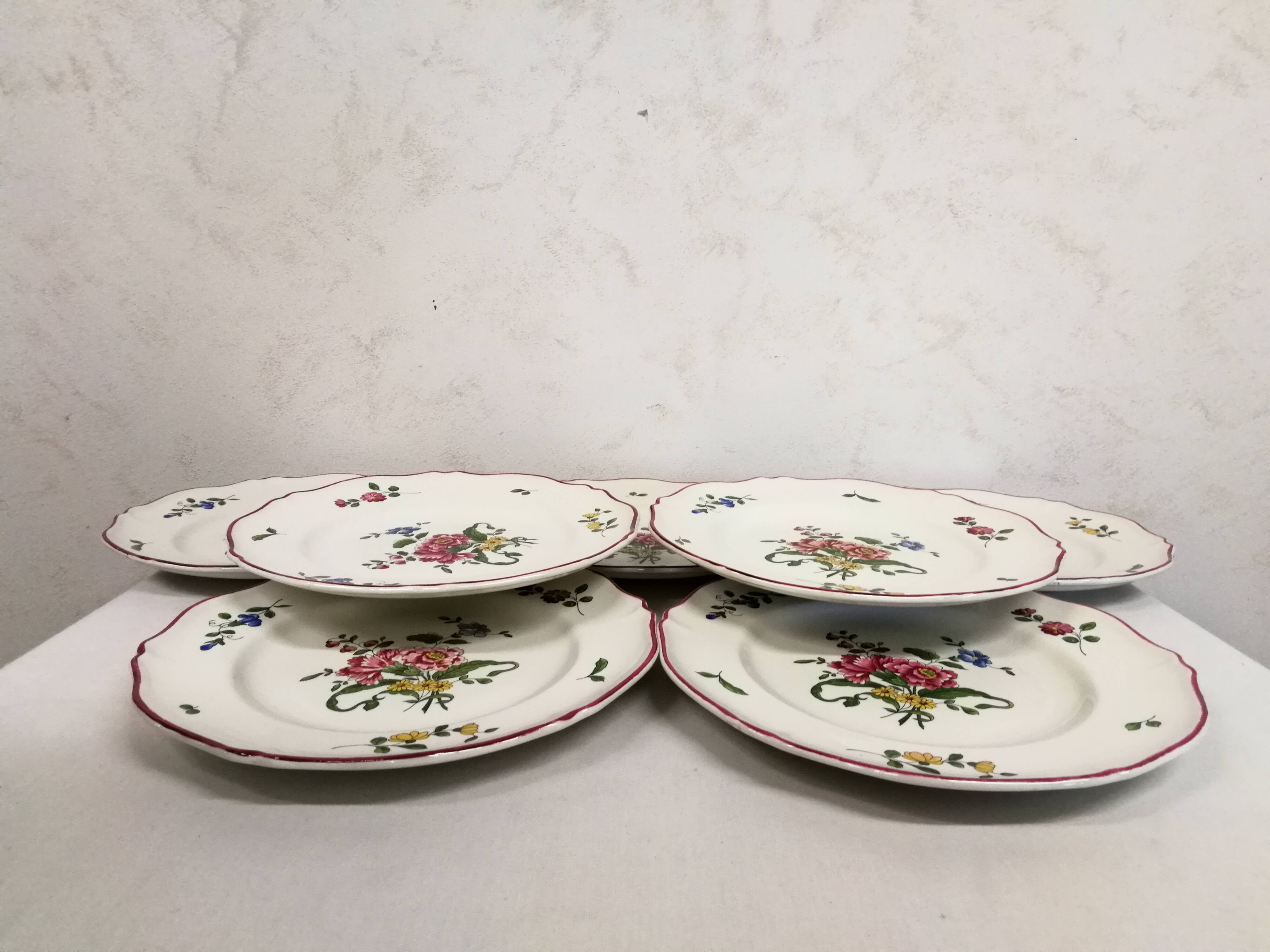 Old Saint Amand Plate Service 1713 France