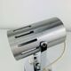 Aluminor wall light, brushed aluminium and chrome, 1960s.