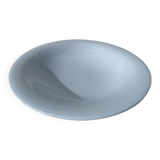 Round dish, sky blue ceramic wolf mill