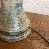 Ceramic lamp with opaline globe