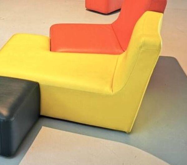 Canapé original en cuir, Canapé Confluence de Ligne Roset