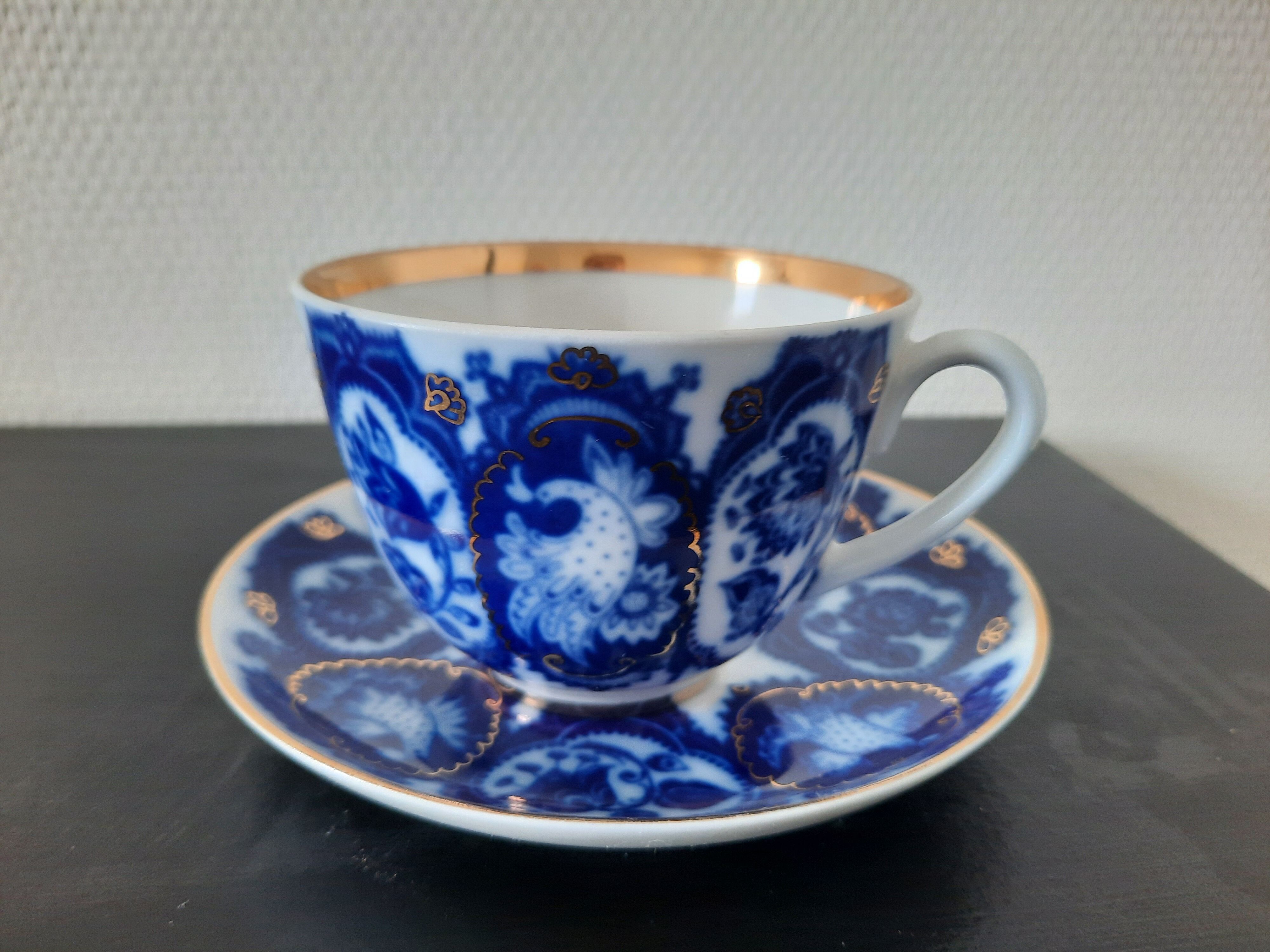 Russian porcelain tea cup