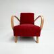 Renovated armchair by Jindrich Halabala, 1950s