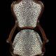 Pair of violin-shaped armchairs from the Napoléon III period in mahogany, 19th century.