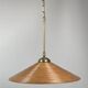 Lampe à Suspension Pencil Split Reed, Rotin, Bambou et Laiton, Italie, années 1970