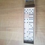 Box of wooden dominoes