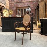 Thonet n°17 curved wooden armchair