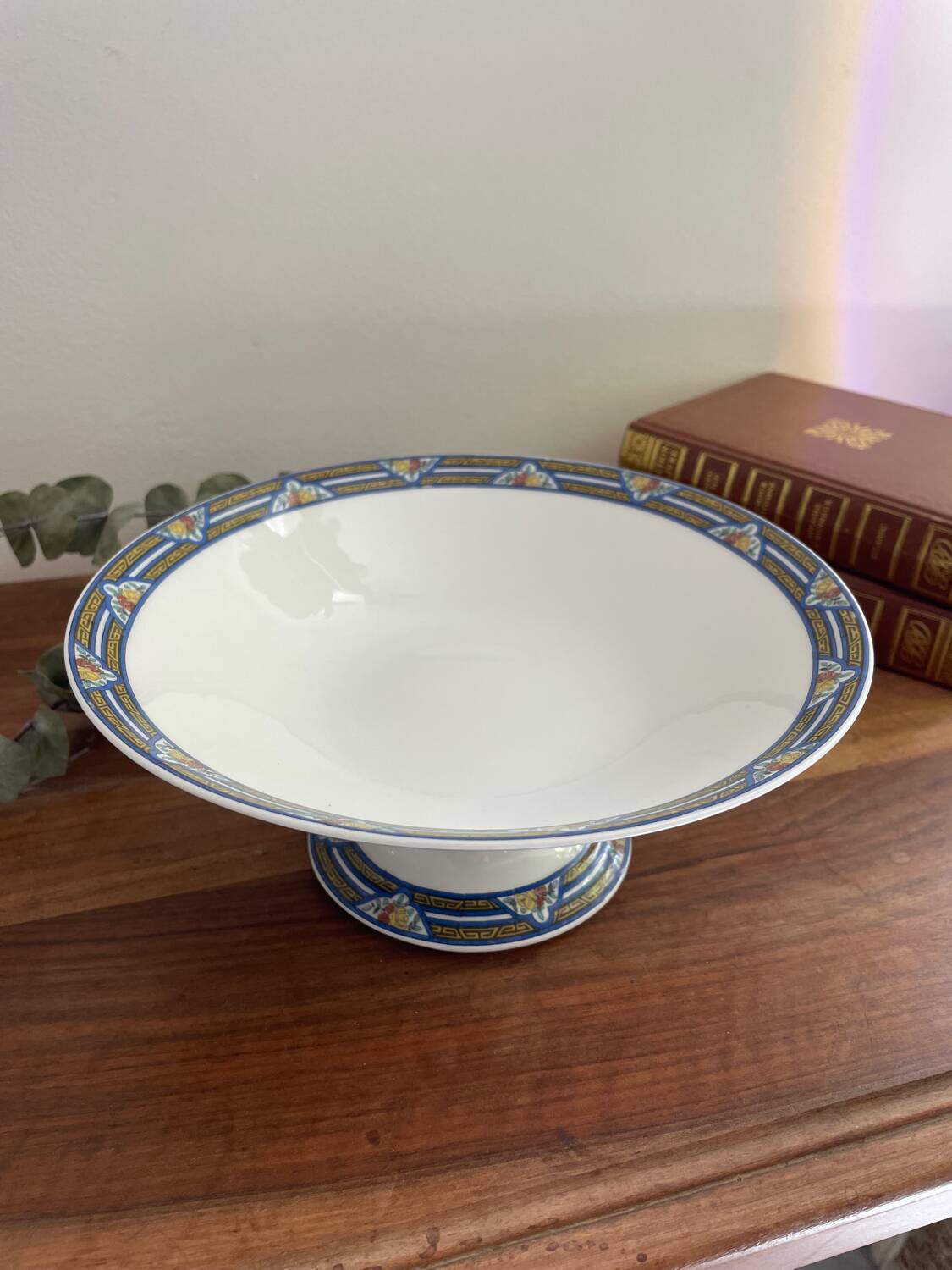 Metz Limoges porcelain compote bowl