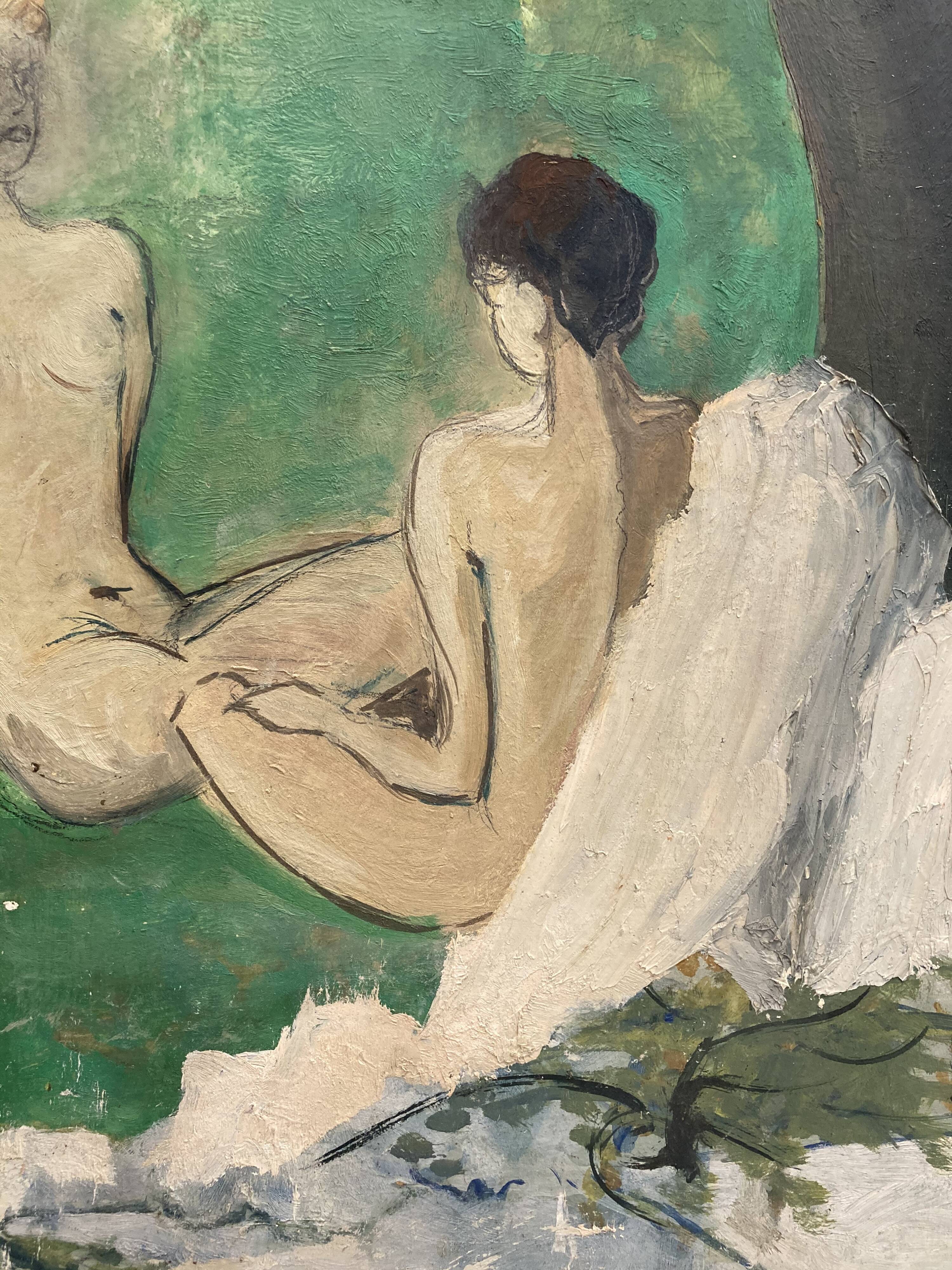 Oil on sign "The Three Graces"