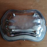 Panier en métal argenté