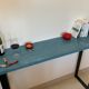 Console plateau bois piètement acier