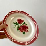 set of 6 dessert plates Digoin Sarreguemines model Cibon years 30-40