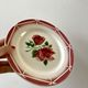 set of 6 dessert plates Digoin Sarreguemines model Cibon years 30-40