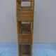 Wicker shelf with 3 compartments