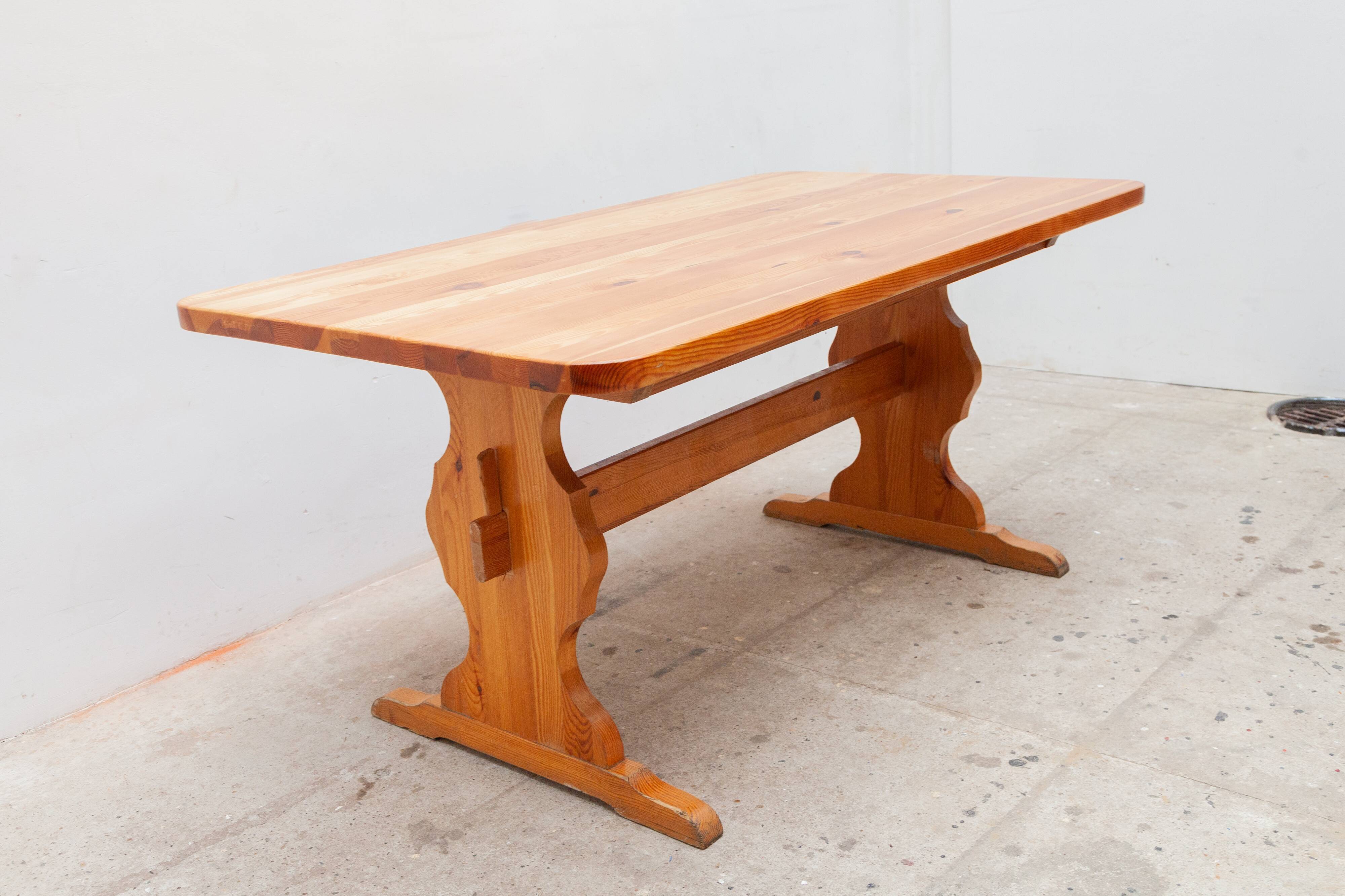Alpine-inspired brutalist dining table