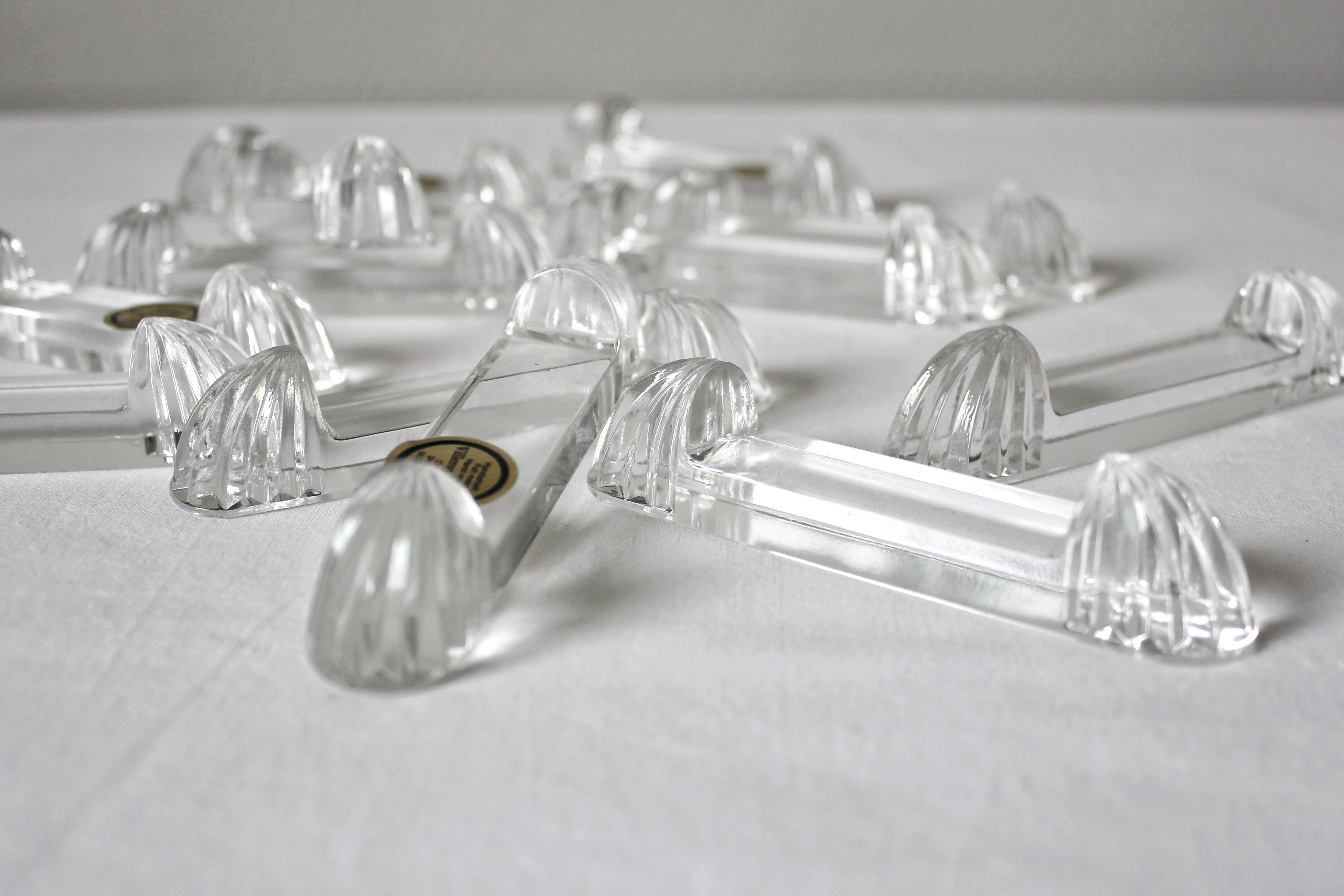 12 Villeroy and Boch crystal knife holders