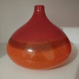 Pair or 2 glass paste vases from the 80s vintage.