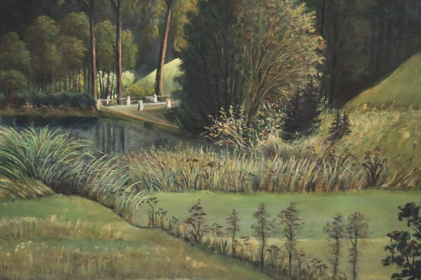 Painting Signed Landscape Oil Painting