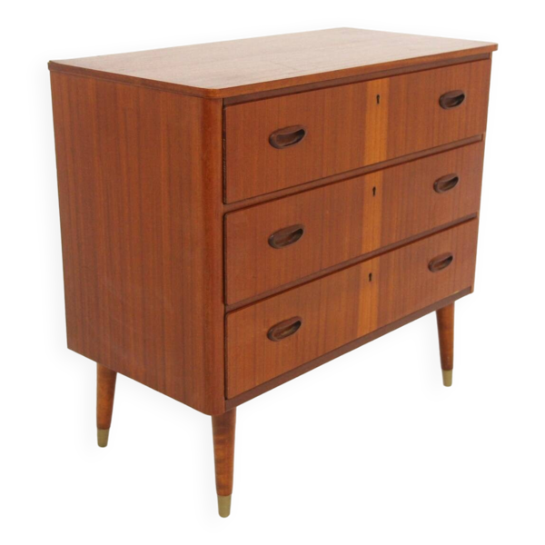 Commode scandinave en acajou, Suède, 1950