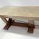 Table bureau Art Déco en chêne cérusé du XX siècle