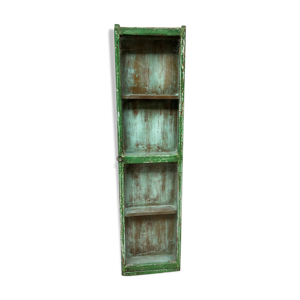 Vitrine murale en teck - patine