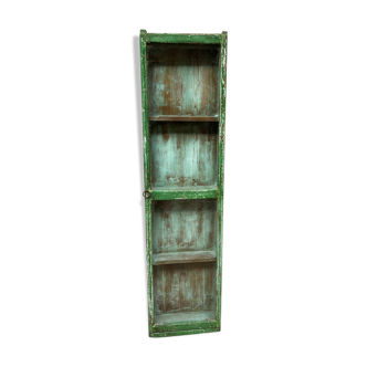 Wall display cabinet in Burmese teak with original patina.