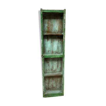Wall display cabinet in Burmese teak with original patina.