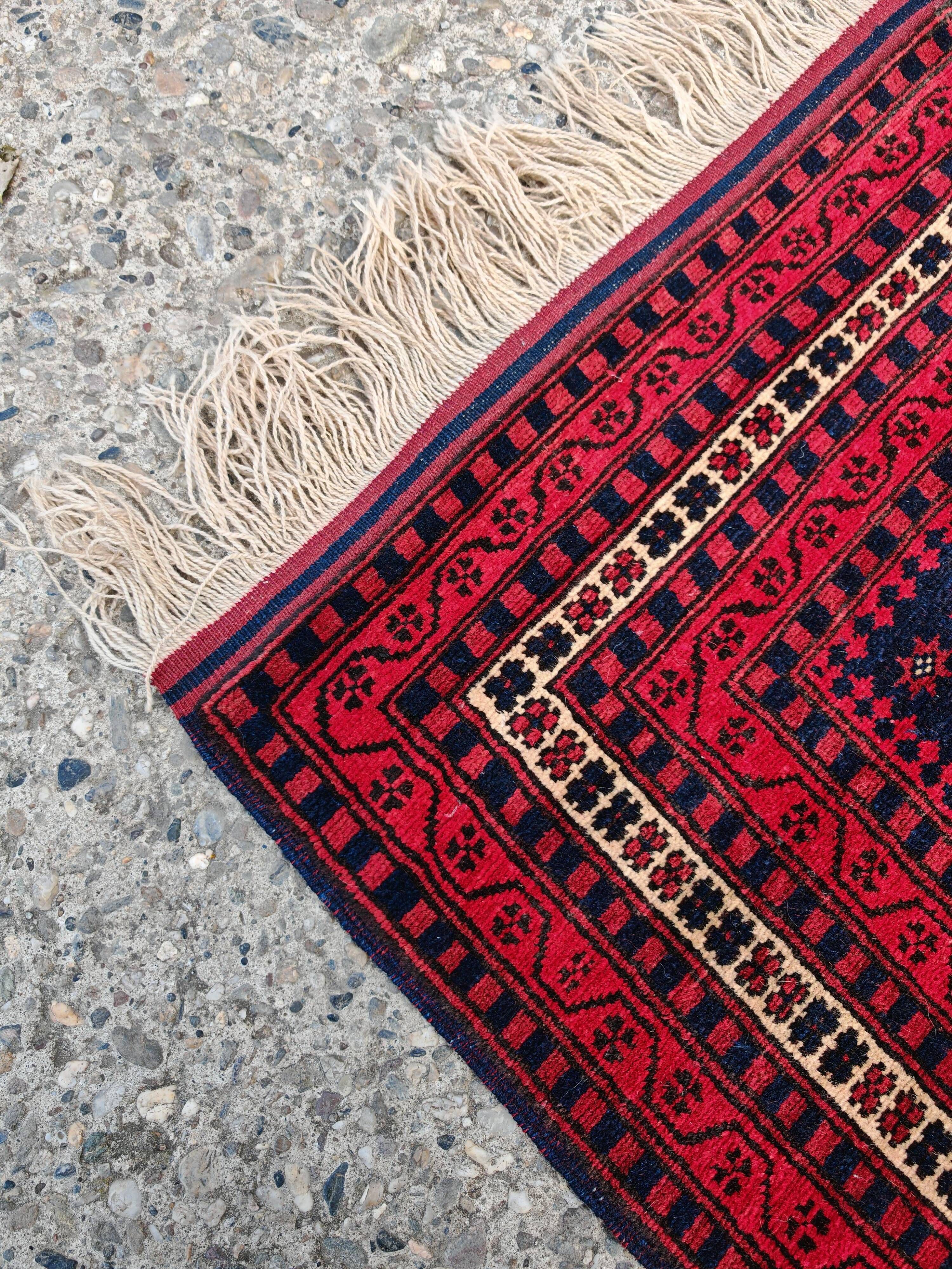 Yagcibedir carpet, vintage, handwoven, naturally dyed wool from the 1940s.