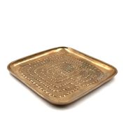 Modern solid brass tray / vide poche, Atelier Ventrella Italy 1980s
