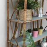 Vintage rattan shelf