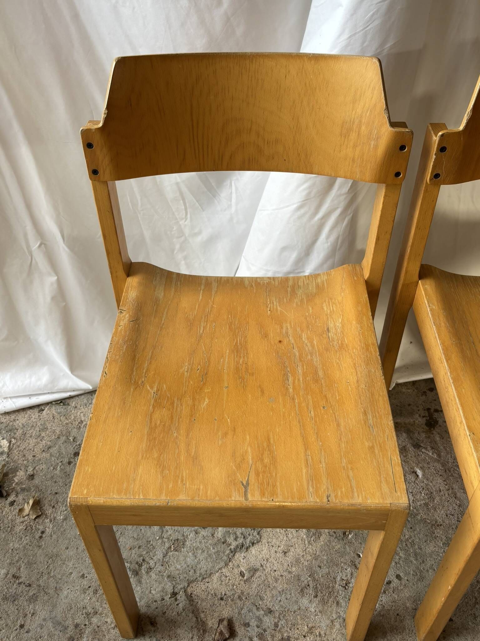 Set of 3 Rainer Schell chairs for Schlapp Möbel — 1970s