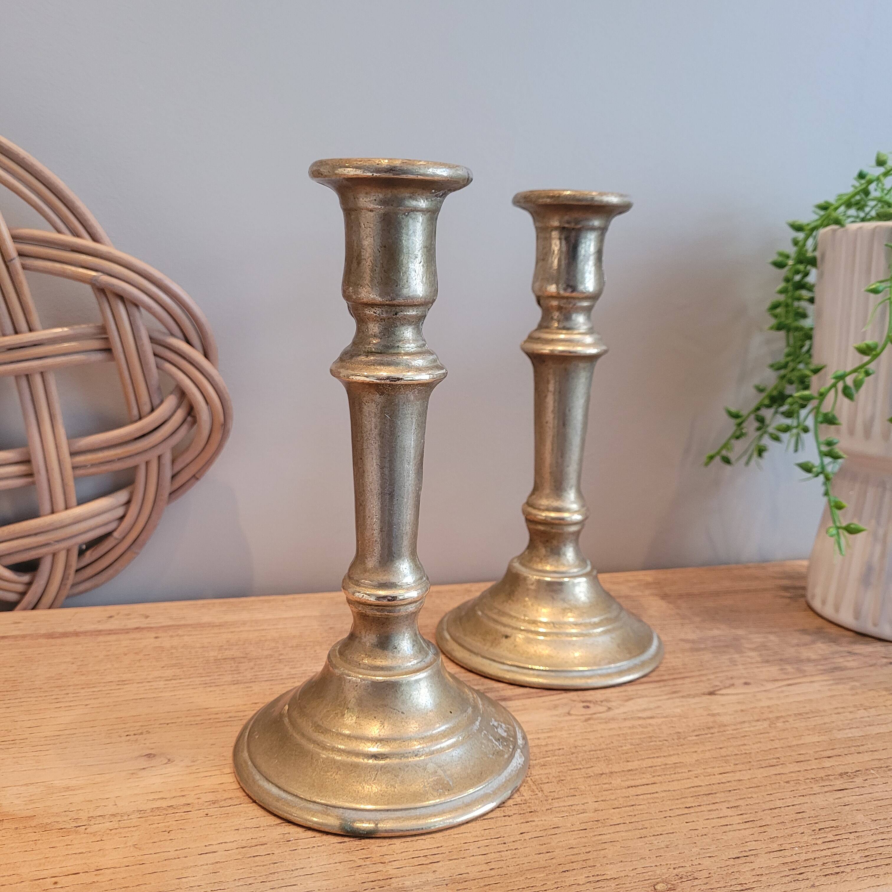 La Redoute x Selency pair of brass candle holders 10