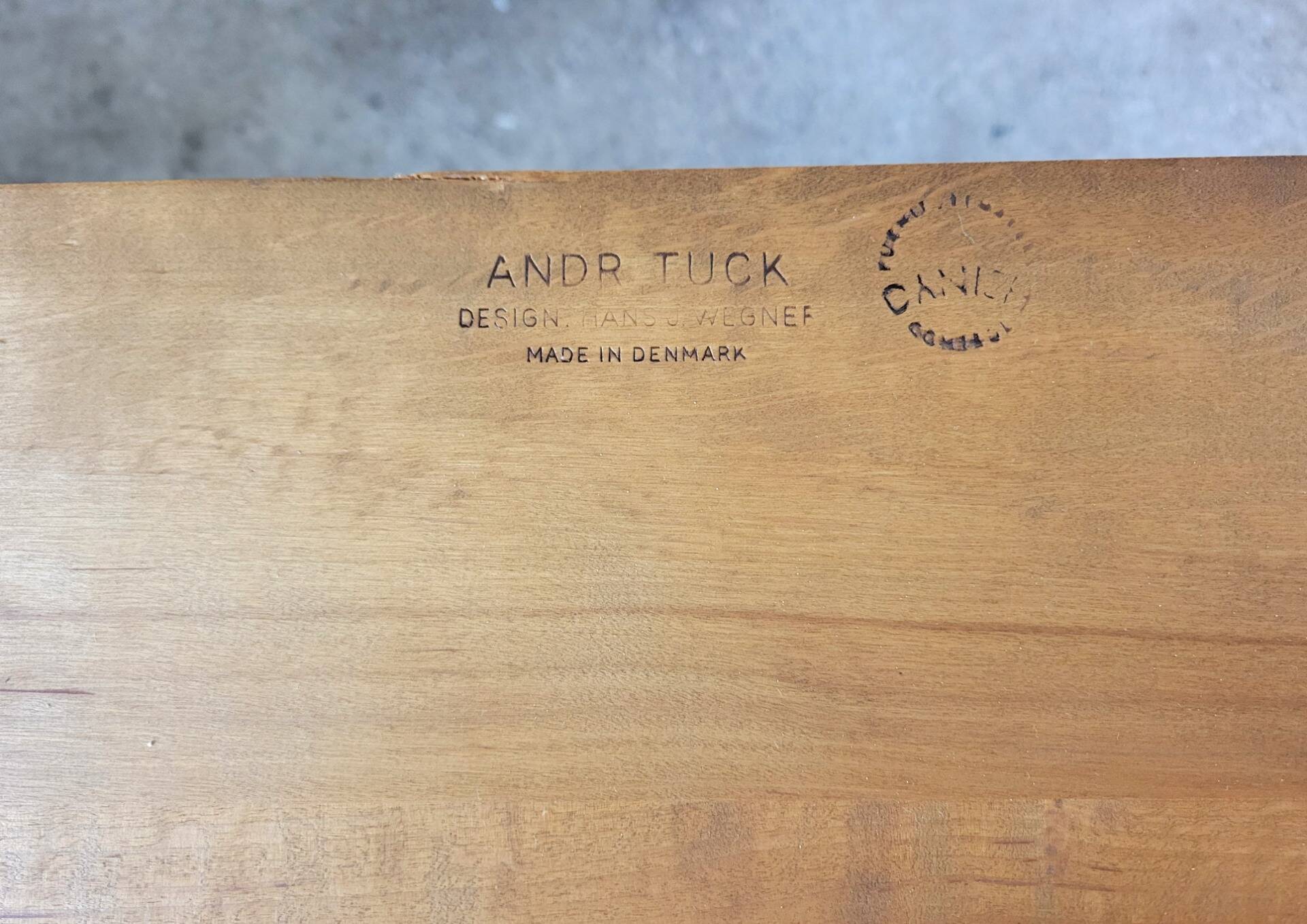 Vintage AT 312 dining table by Hans J. Wegner for Andreas Tuck