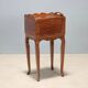 Nightstand in walnut, late 19th century.