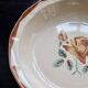 Old round hollow plate in Digoin Sarreguemines earthenware 9181