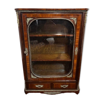 Small Napoleon III Period Showcase In Marquetry.