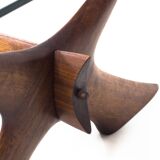 Örebro Glas ‘Condor’ walnut & glass coffee table by Fredrik Schriever-Abeln