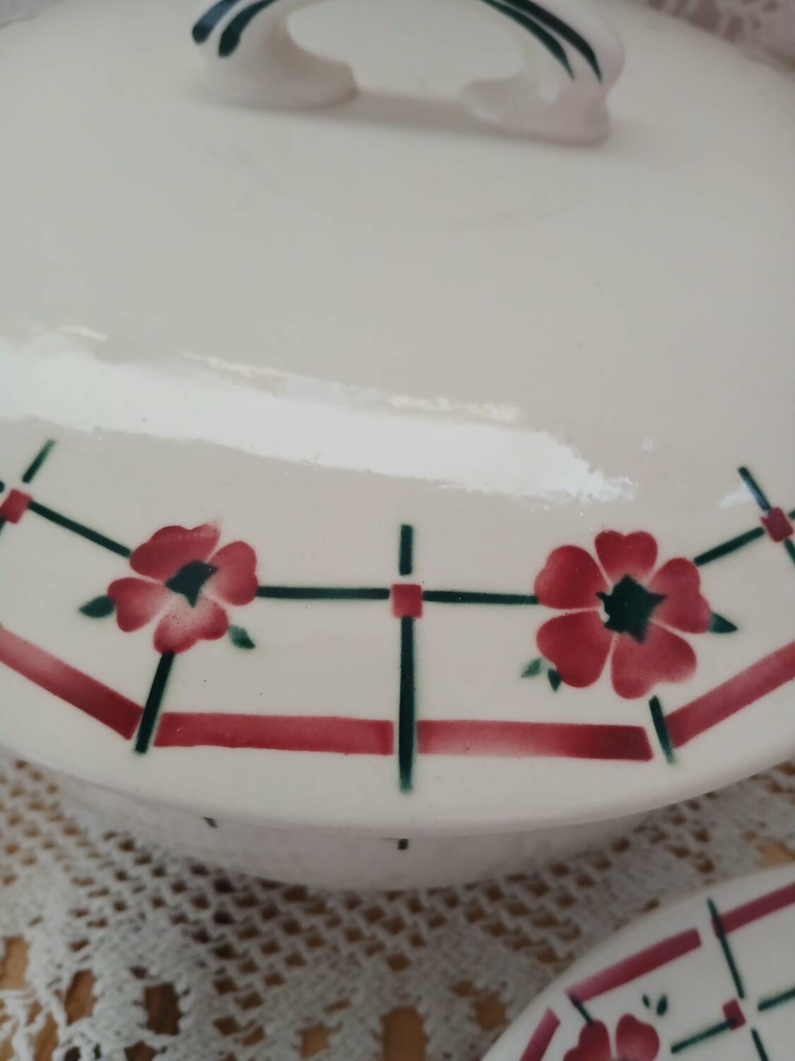 Antique Ceranord Saint Amand soup tureen