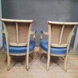 Pair of Directoire style armchairs