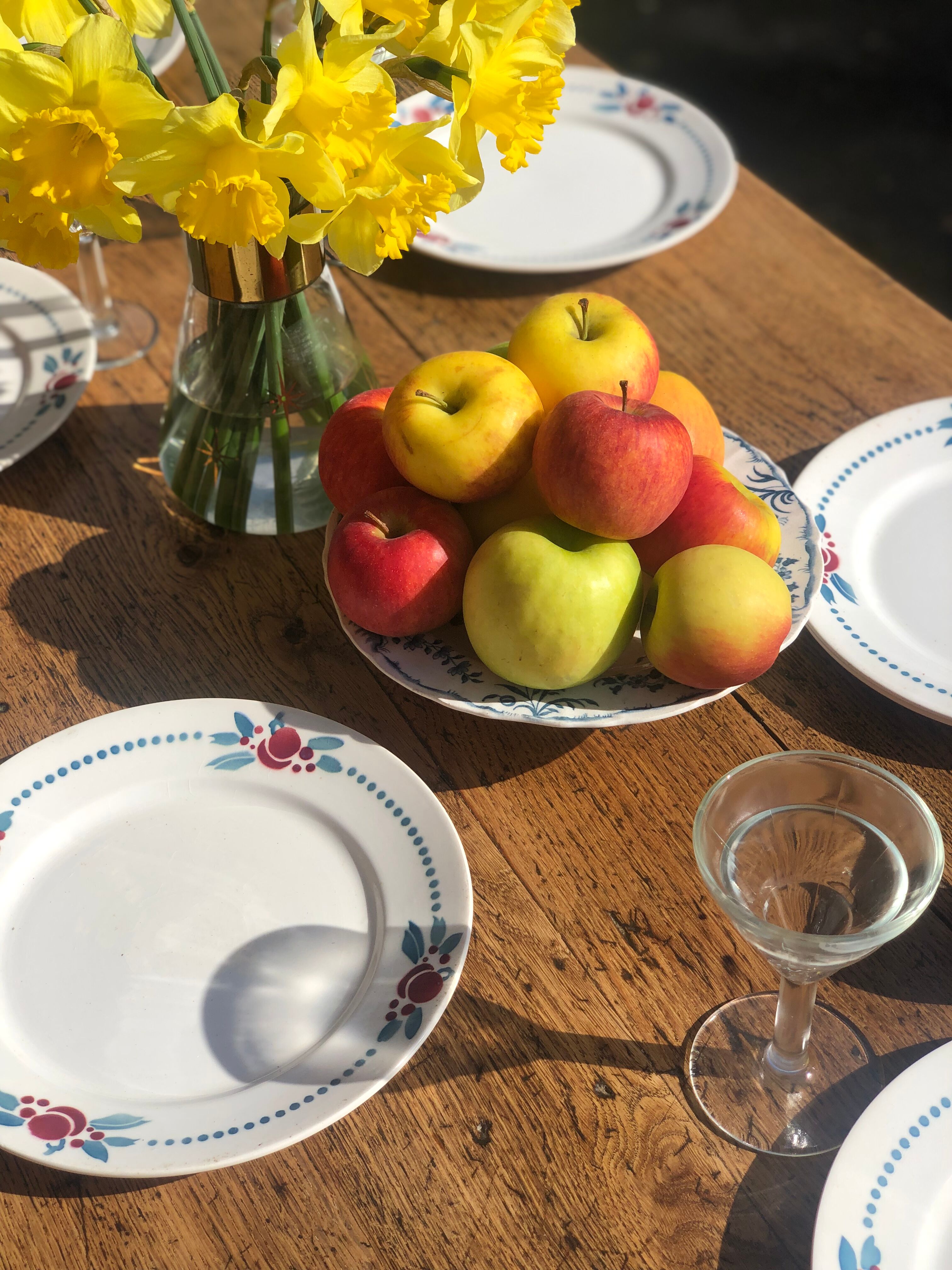 Old oak farmhouse table