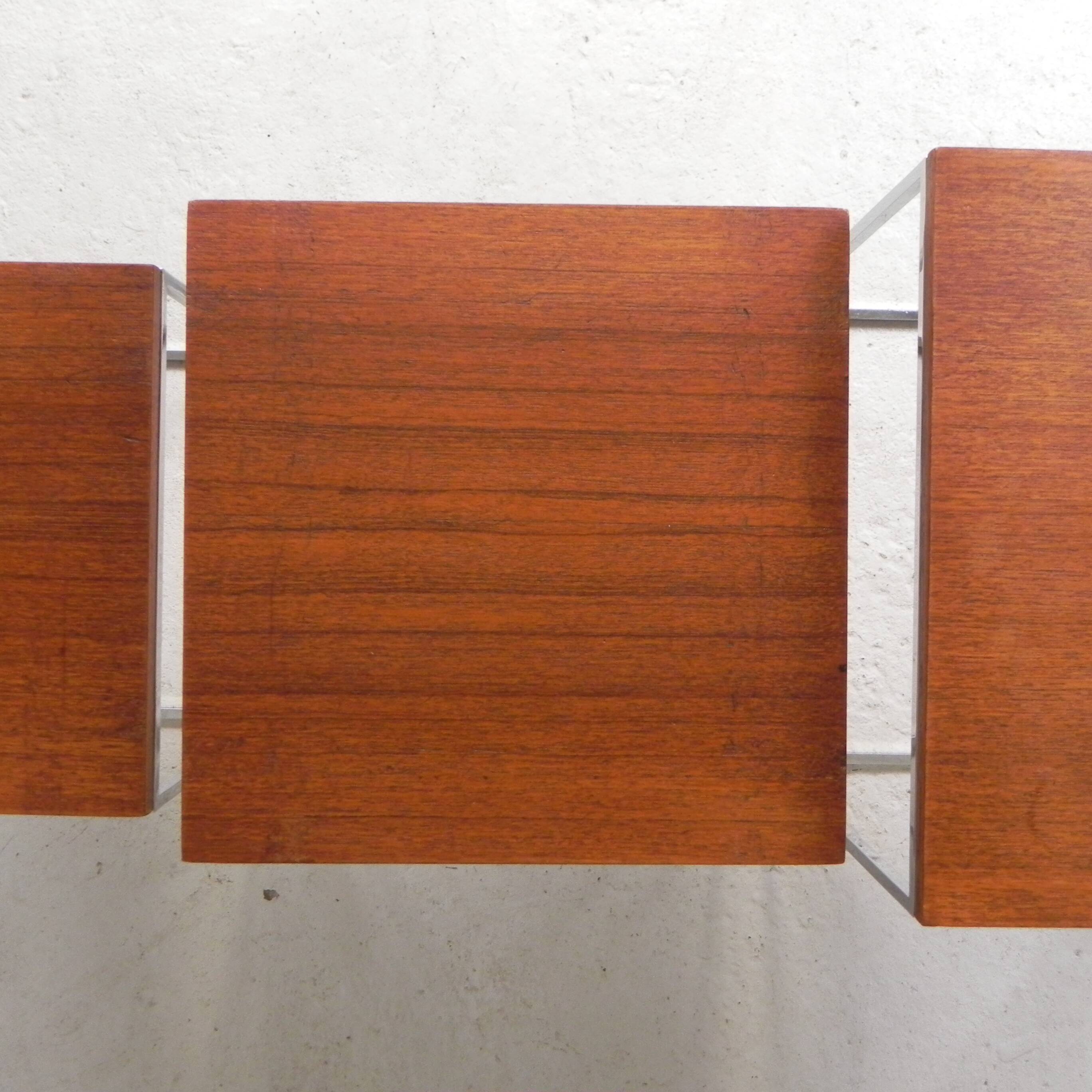 Set of 3 side tables, Mimi set, 1960s.