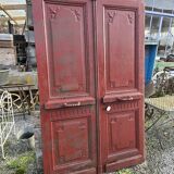 Ancienne double porte d’entrée en chêne