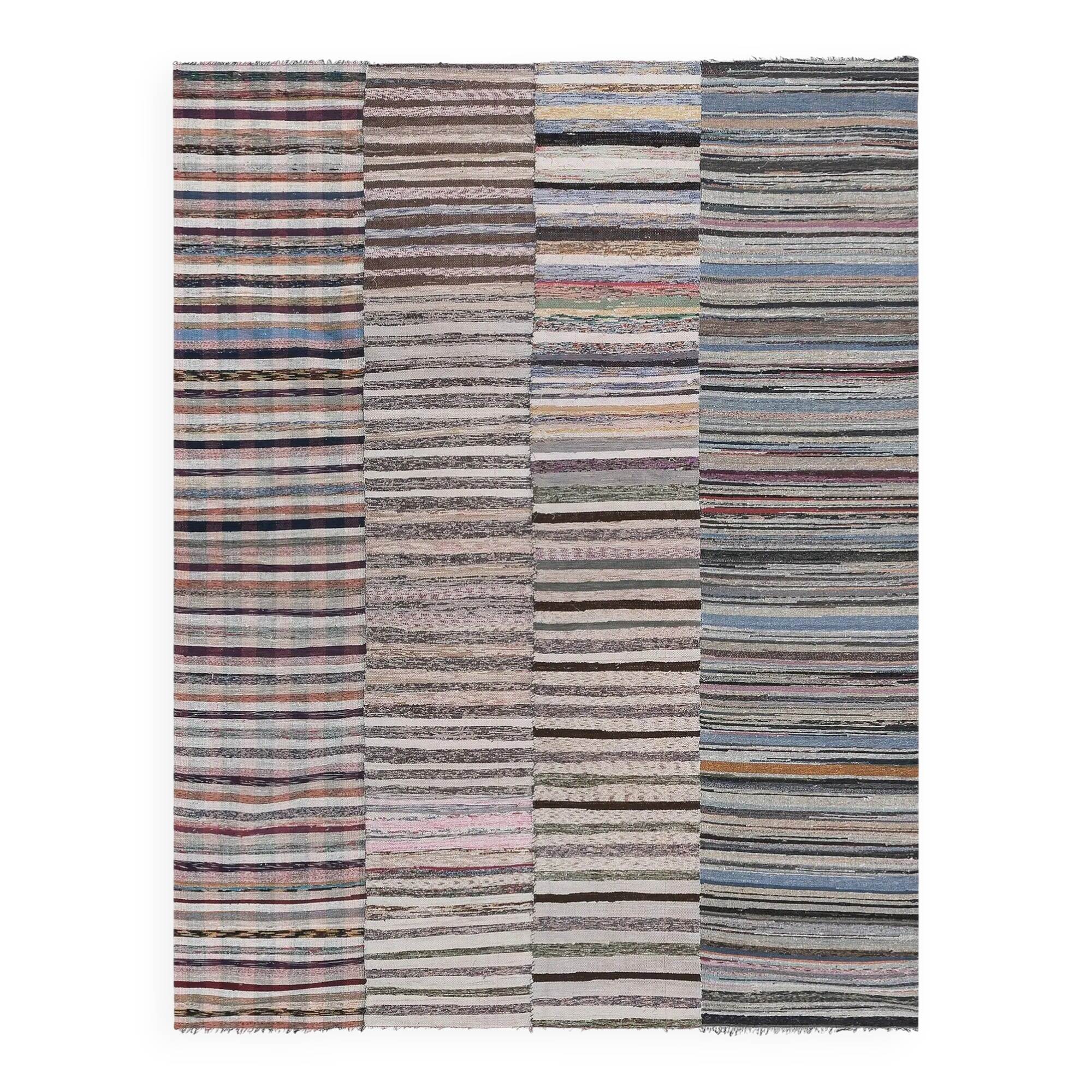Vintage Turkish kilim handwoven 244x324 cm
